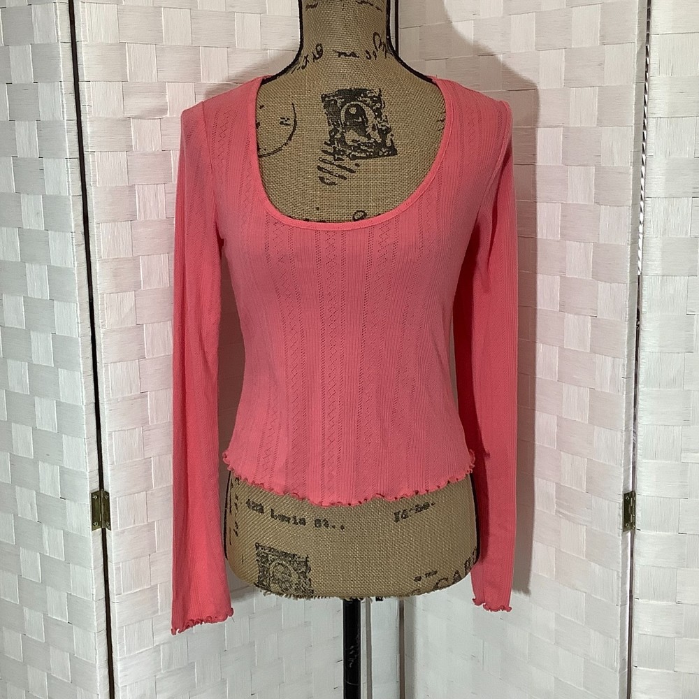 NWT belle du jour coral open back top size large - Picture 8 of 8